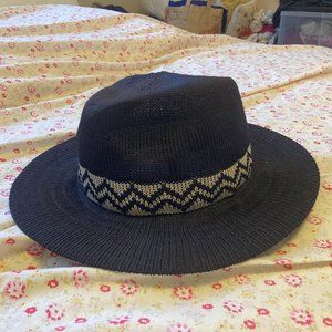Western Straw Fedora Hat - Unisex